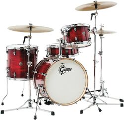 Standaard drumstel Gretsch Catalina Club 18 - 4 trommels - Crimson burst