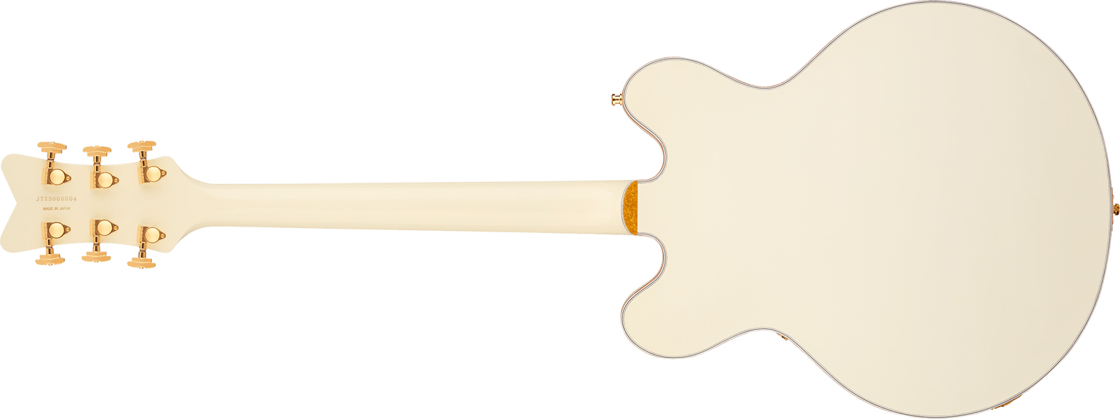 Gretsch Falcon Center Block Dc Bigsby Pro Jap Ltd 2h Trem Eb - Vintage White - Semi hollow elektriche gitaar - Variation 1