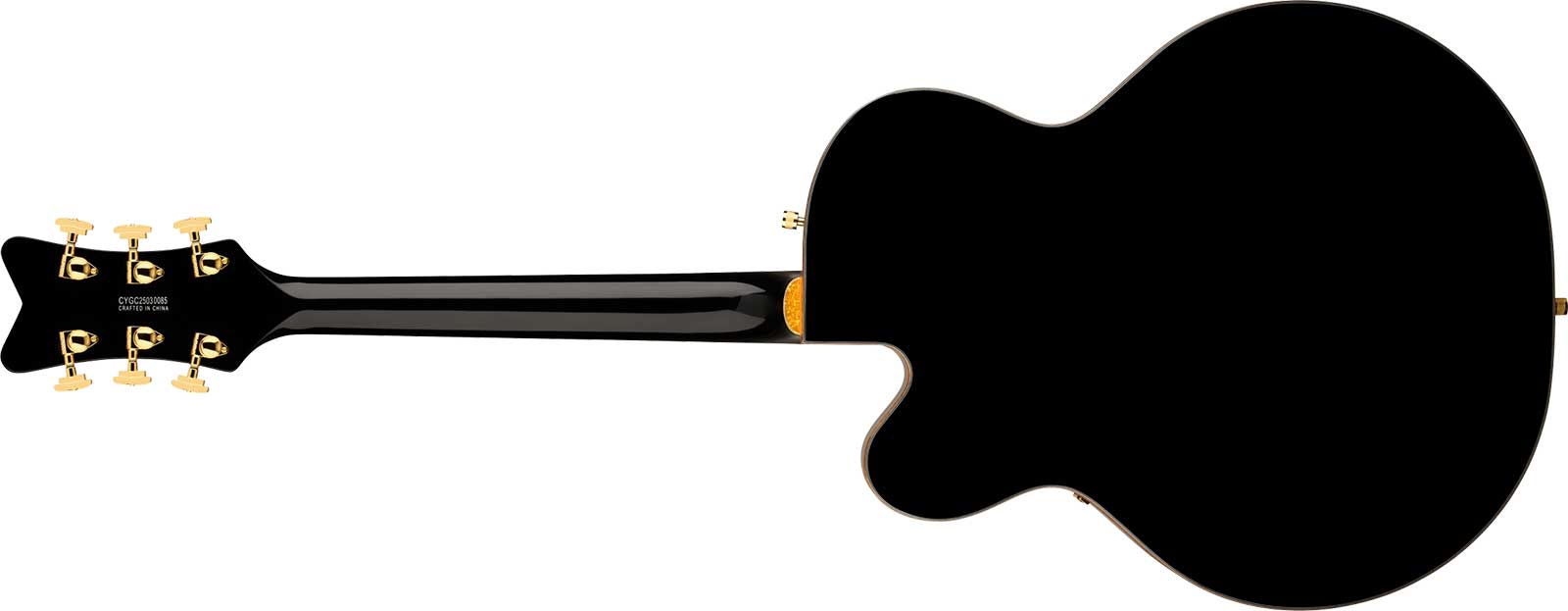 Gretsch Falcon Hollowbody Sc Bigsby Synchromatic 2h Trem Eb - Black - Semi hollow elektriche gitaar - Variation 1