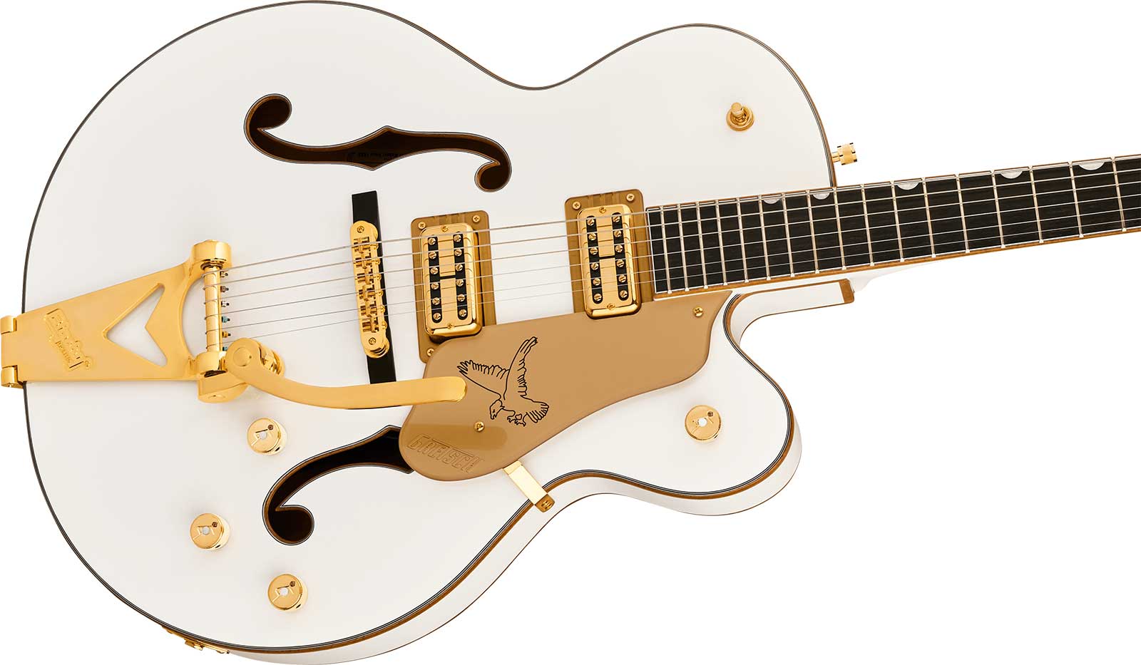 Gretsch Falcon Hollowbody Sc Bigsby Synchromatic 2h Trem Eb - Snowcrest White - Semi hollow elektriche gitaar - Variation 2