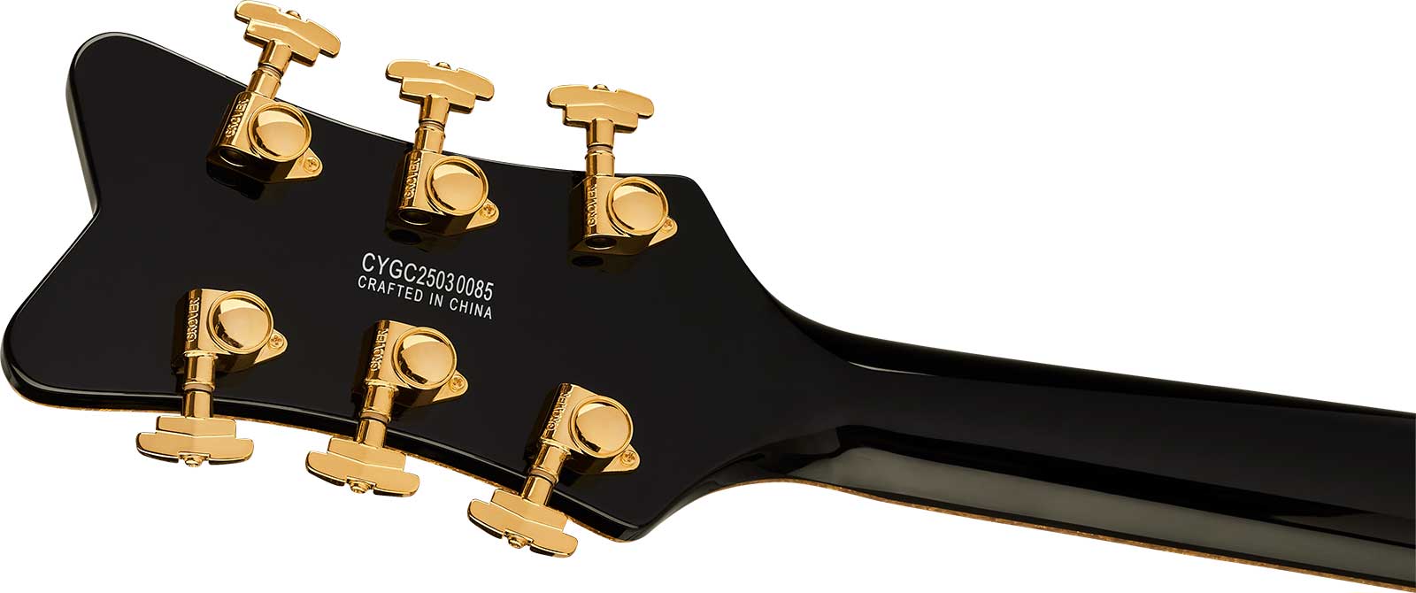 Gretsch Falcon Hollowbody Sc Bigsby Synchromatic 2h Trem Eb - Black - Semi hollow elektriche gitaar - Variation 3