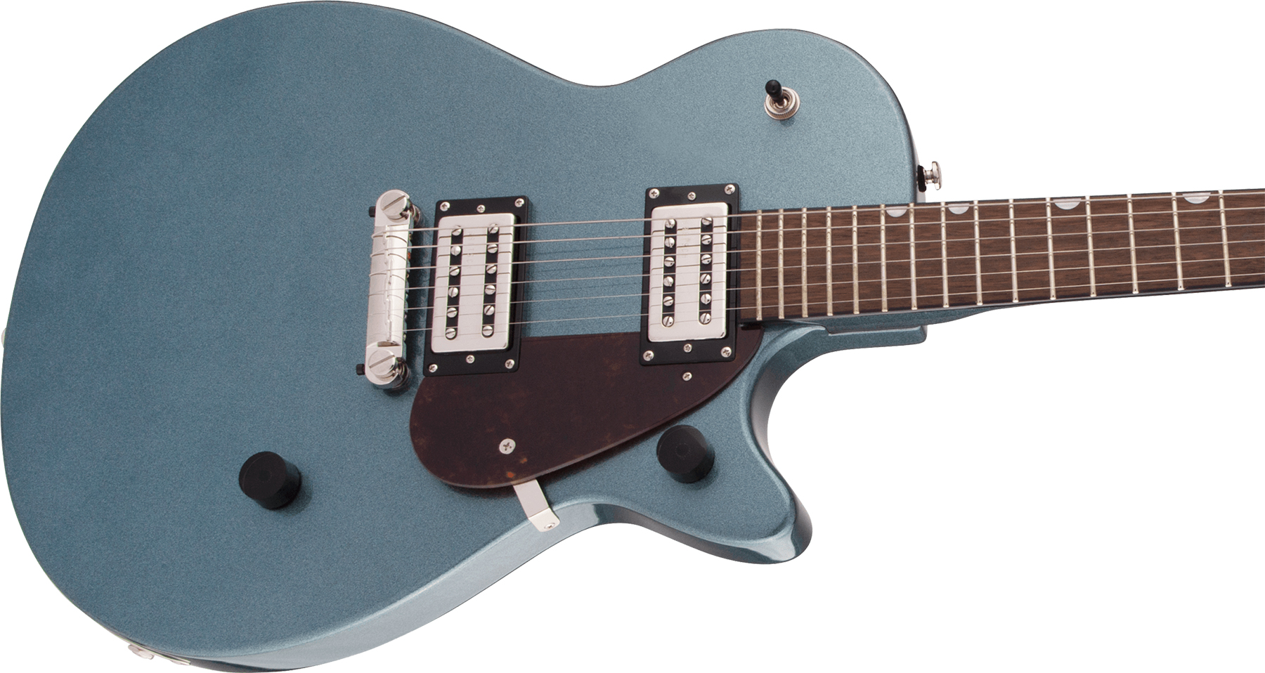 Gretsch G2210 Streamliner Junior Jet Club Hh Ht Lau - Gunmetal - Enkel gesneden elektrische gitaar - Variation 2