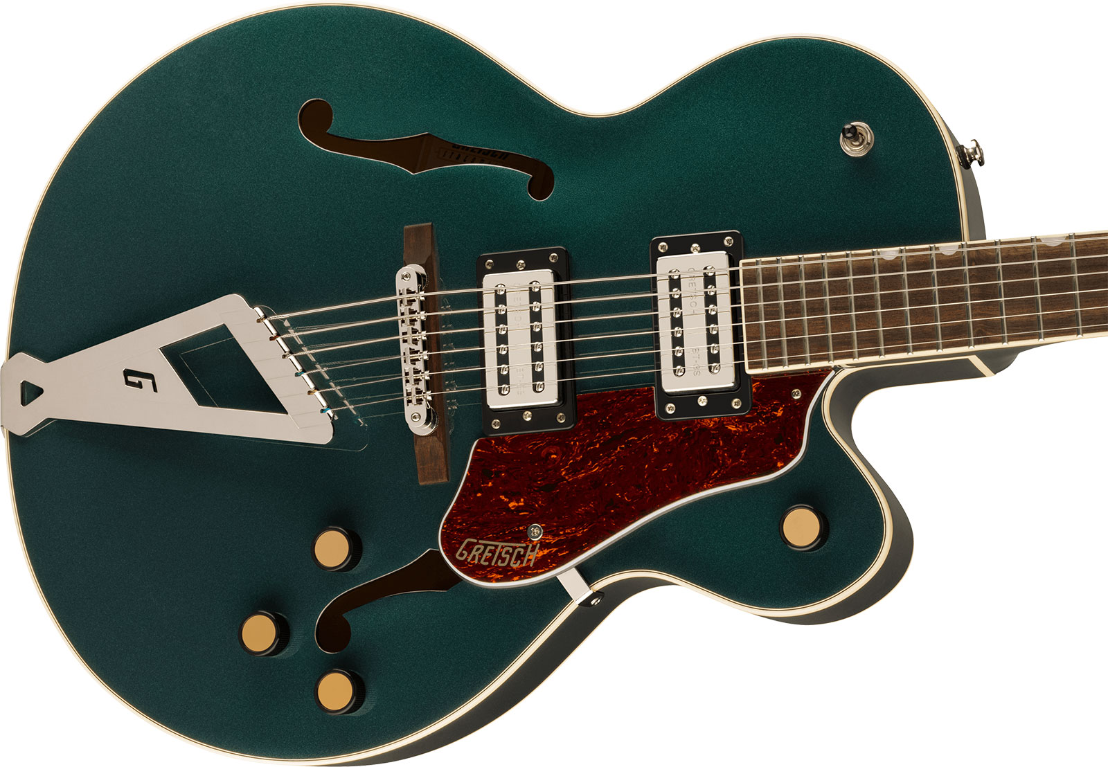 Gretsch G2420 Streamliner Hollow Body With Chromatic Ii 2h Ht Lau - Cadillac Green - Hollow bodytock elektrische gitaar - Variation 2