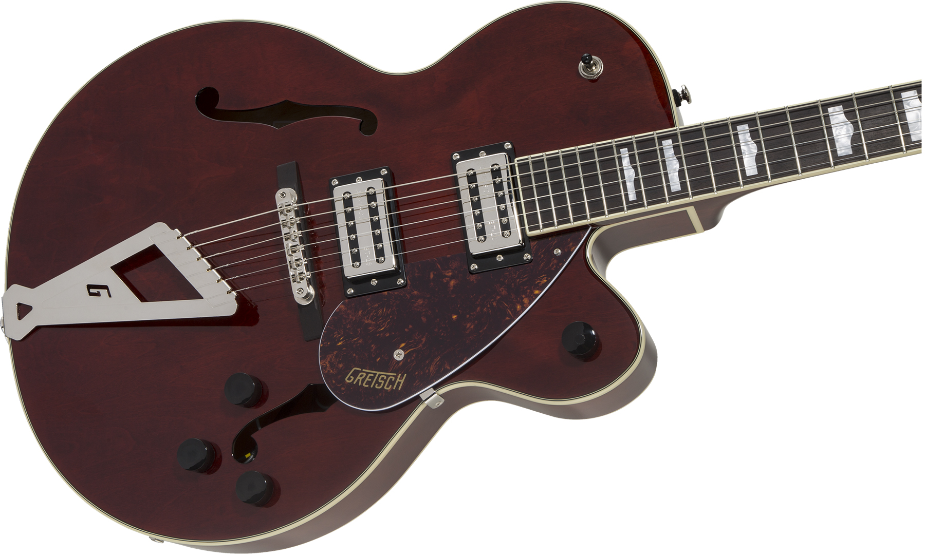 Gretsch G2420 Streamliner Hollow Body With Chromatic Ii Hh Ht Lau - Walnut - Semi hollow elektriche gitaar - Variation 2