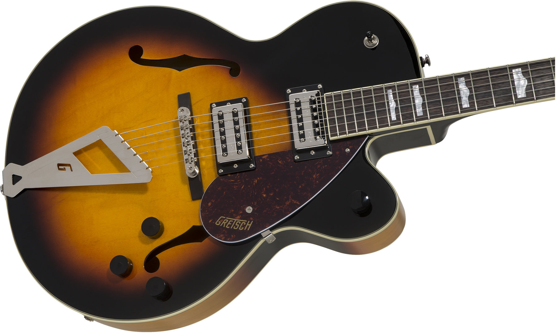 Gretsch G2420 Streamliner Hollow Body With Chromatic Ii 2h Ht Lau - Aged Brooklyn Burst - Semi hollow elektriche gitaar - Variation 2