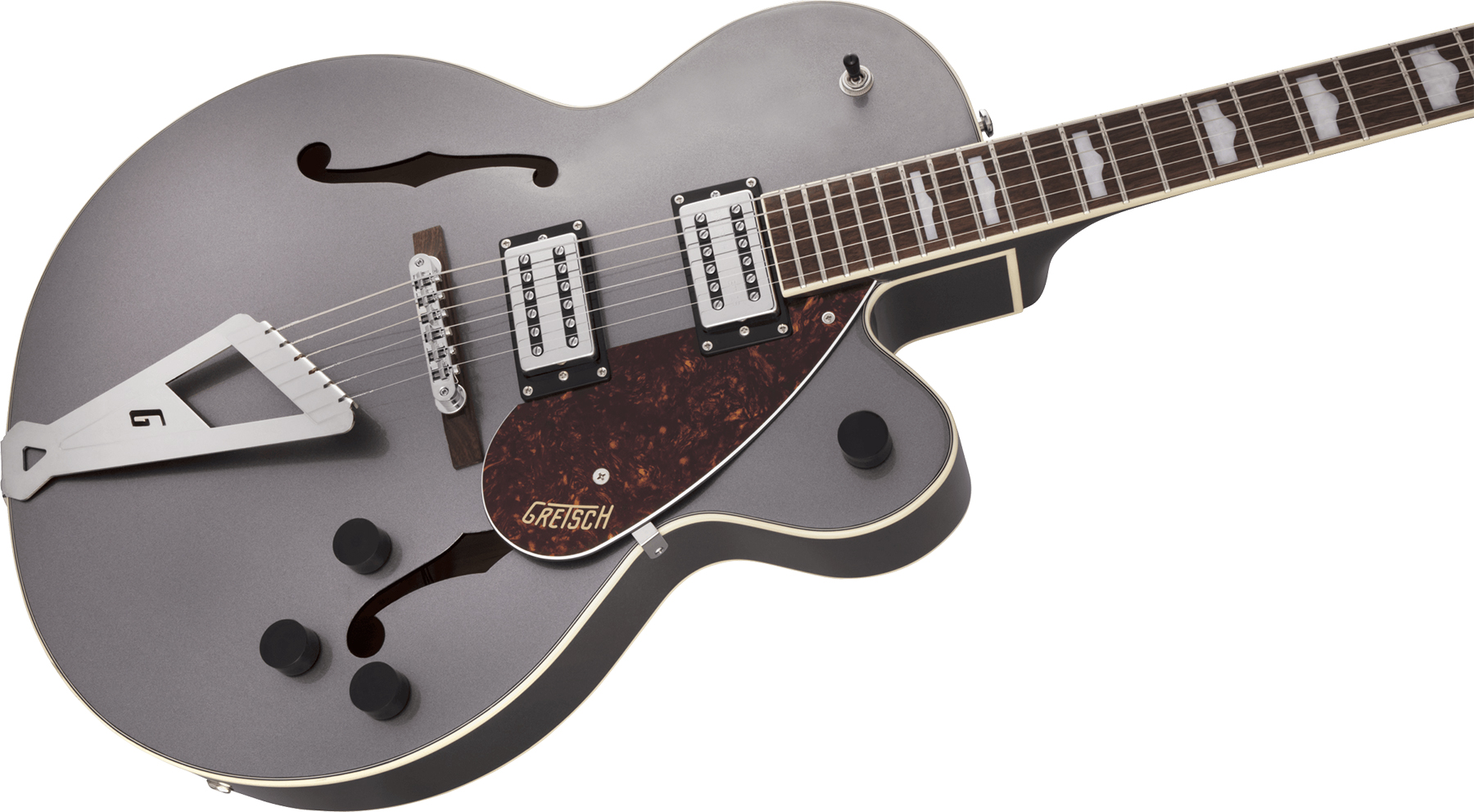 Gretsch G2420 Streamliner Hollow Body With Chromatic Ii Hh Ht Lau - Phantom Metallic - Semi hollow elektriche gitaar - Variation 2