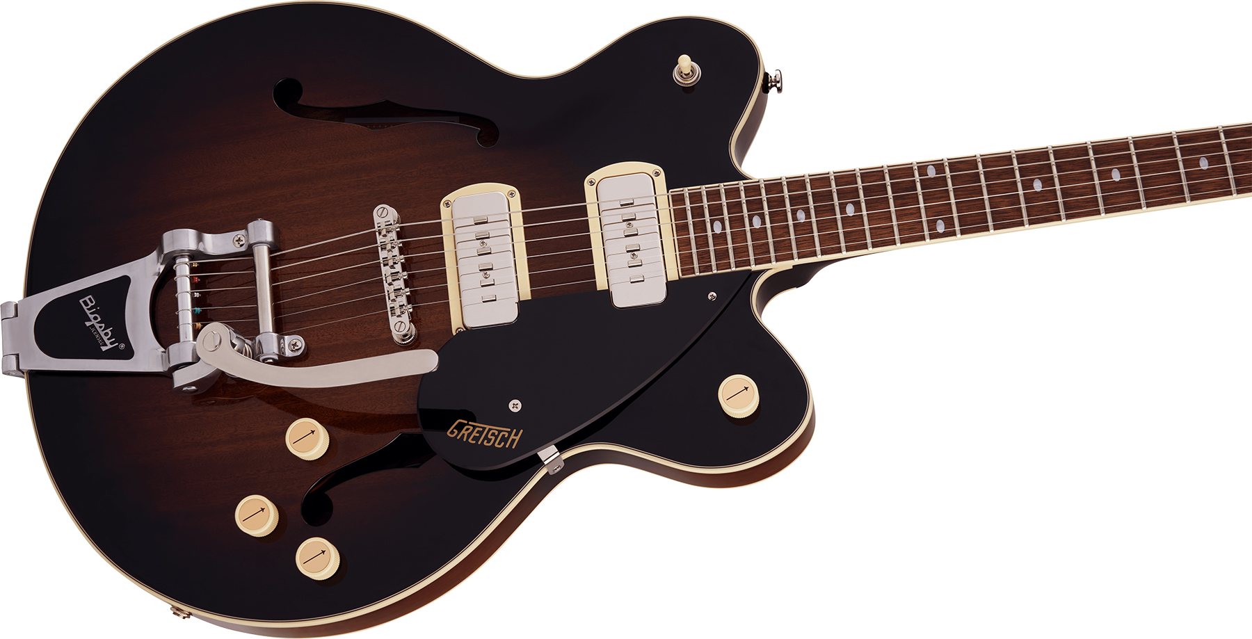 Gretsch G2622t-p90 Streamliner Center Block Dc Bigsby Ss Trem Lau - Brownstone - Semi hollow elektriche gitaar - Variation 2