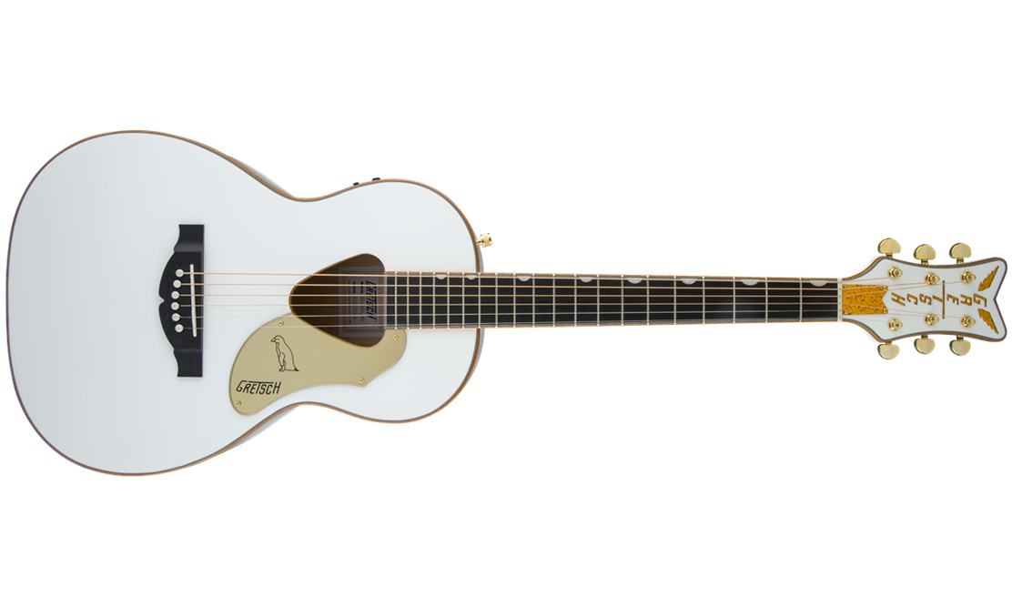 Gretsch G5021wpe Rancher Penguin Parlor Epicea Erable Lau - White - Elektro-akoestische gitaar - Variation 1