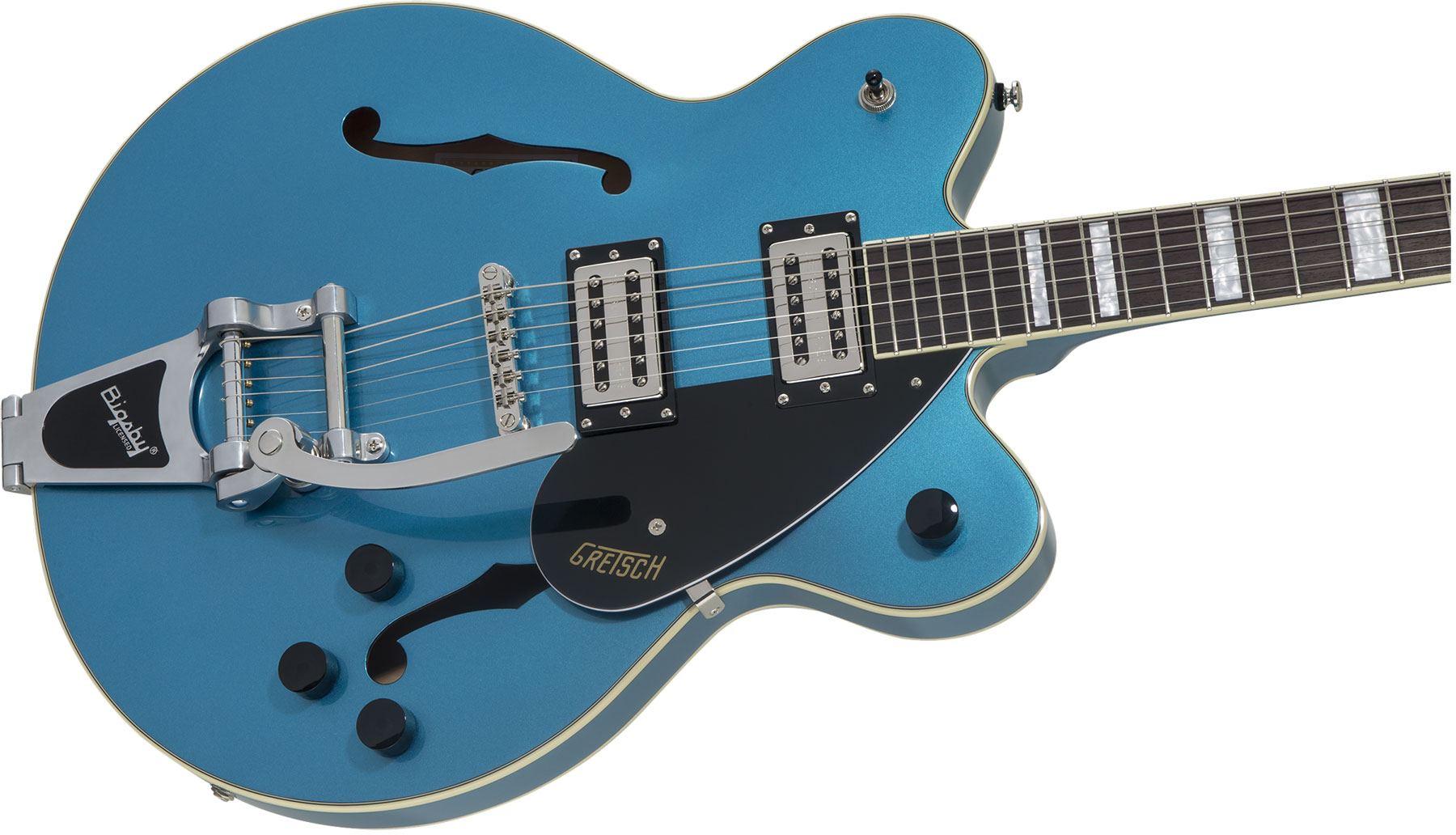 Gretsch G2655t Streamliner Center Block Jr Bigsby Hh Trem Lau - Riviera Blue - Semi hollow elektriche gitaar - Variation 2