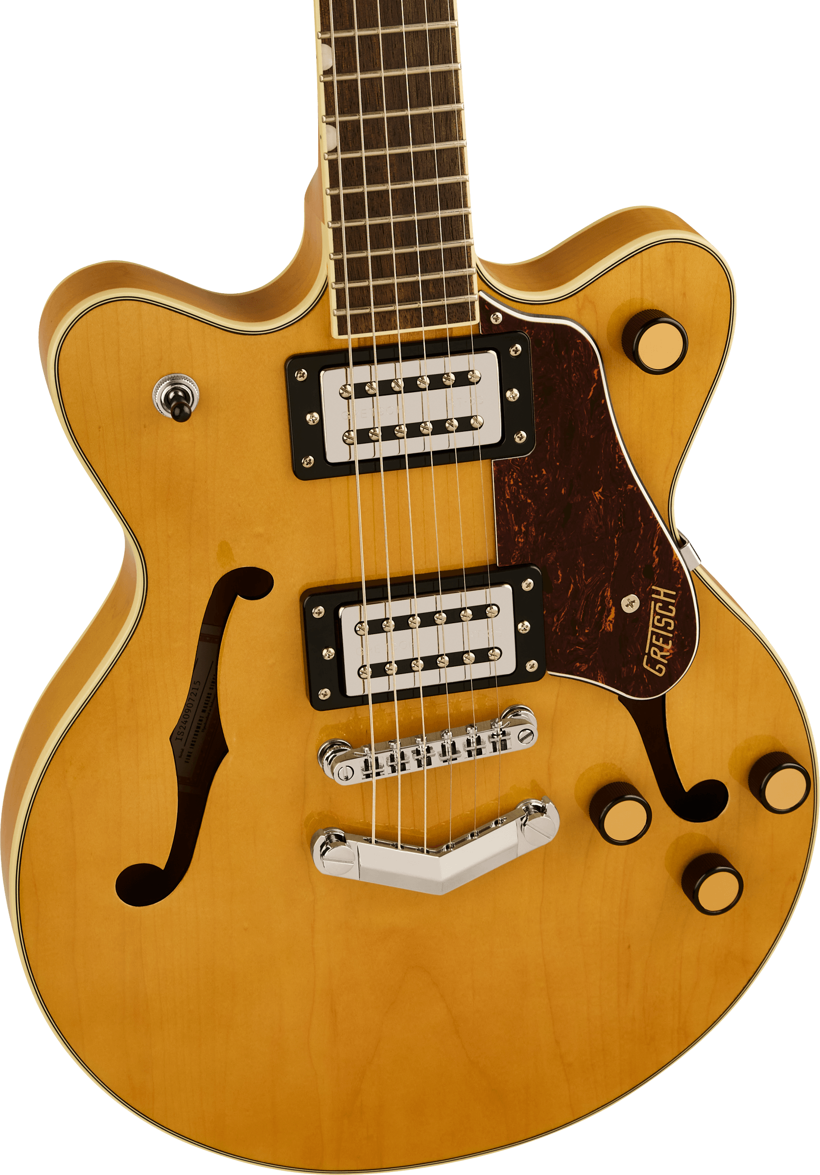 Gretsch G2655 Center Block Jr Dc V-stoptail Streamliner 2h Ht Lau - Village Amber - Double cut gitaar - Variation 2