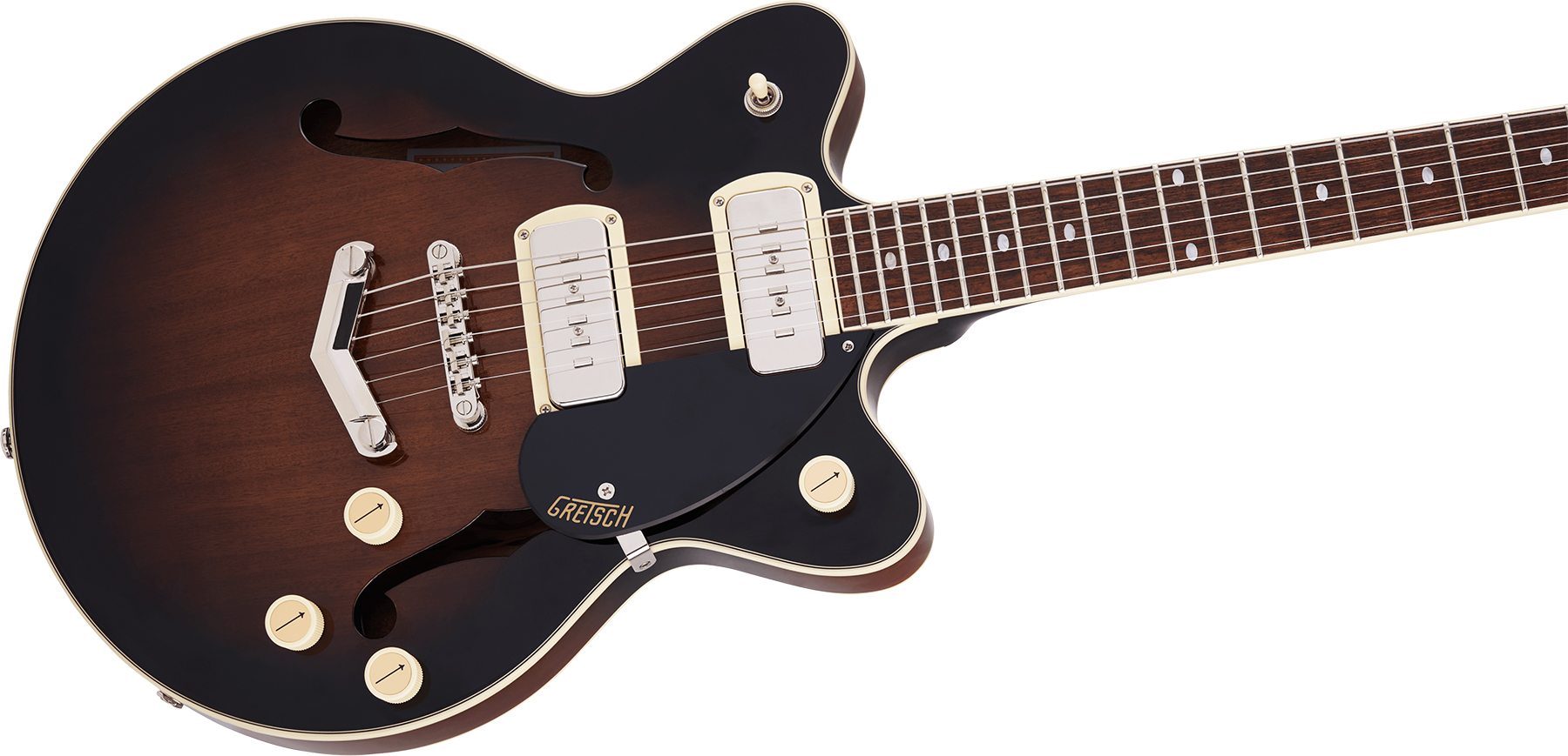 Gretsch G2655-p90 Streamliner Center Block Jr Dc Vstoptail Ss Ht Lau - Brownstone - Semi hollow elektriche gitaar - Variation 2