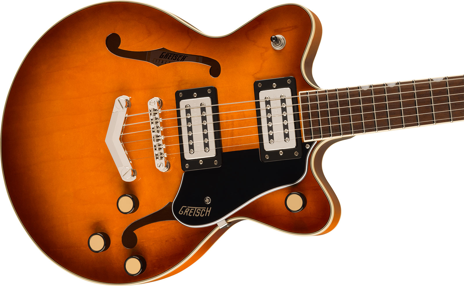 Gretsch G2655 Streamliner Center Block Jr Dc V-stoptail 2h Ht Lau - Abbey Ale - Semi hollow elektriche gitaar - Variation 2