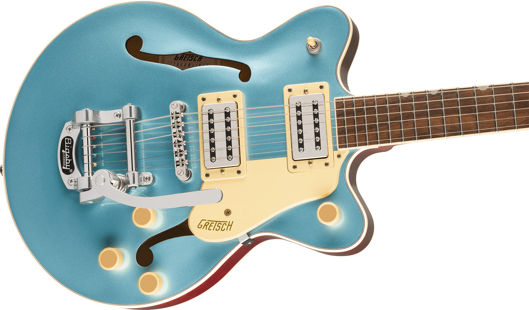 Gretsch G2655t Center Block Jr Dc Bigsby Streamliner 2h Trem Lau - Arctic Blue - Guitarra eléctrica de doble corte. - Variation 2