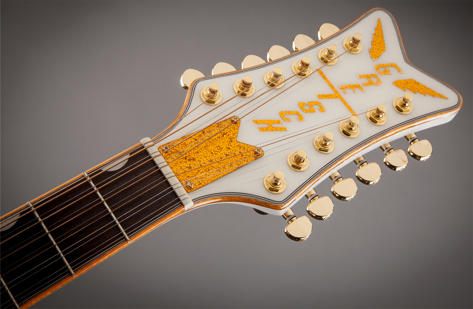 Gretsch G5022cwfe-12 Rancher Falcon Jumbo 12c Epicea Erable Lau - White - Folk gitaar - Variation 4