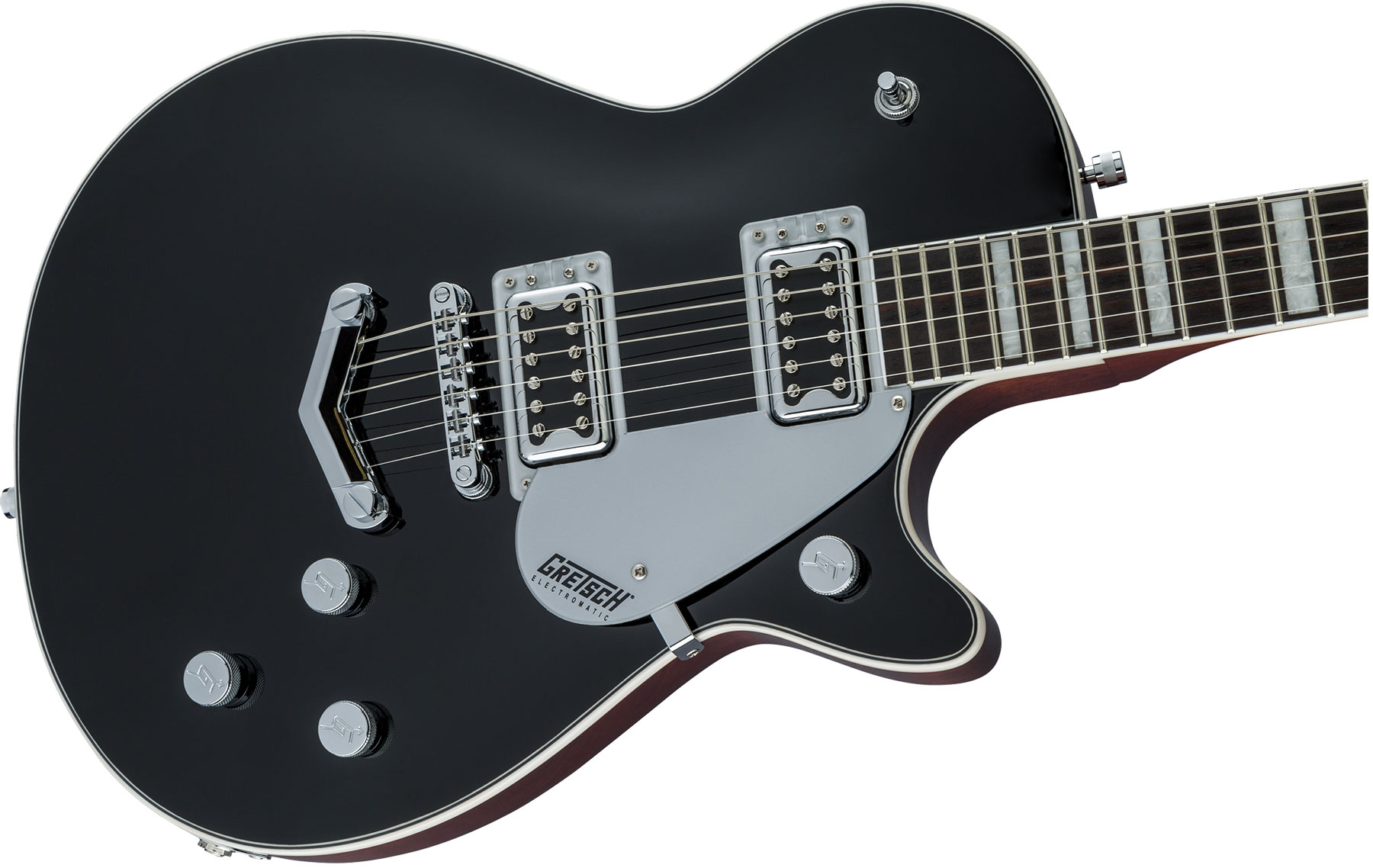 Gretsch G5220 Electromatic Jet Bt V-stoptail Hh Ht Wal - Black - Enkel gesneden elektrische gitaar - Variation 2