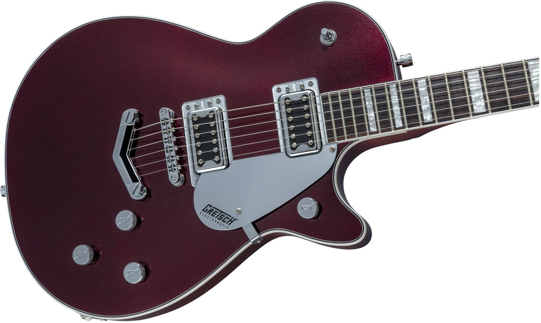 Gretsch G5220 Electromatic Jet Bt V-stoptail Hh Ht Wal - Dark Cherry Metallic - Enkel gesneden elektrische gitaar - Variation 2