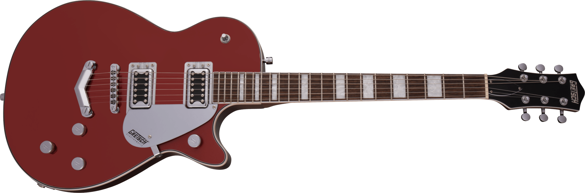 Gretsch G5220 Electromatic Jet Bt V-stoptail Hh Ht Lau - Firestick Red - Enkel gesneden elektrische gitaar - Variation 2