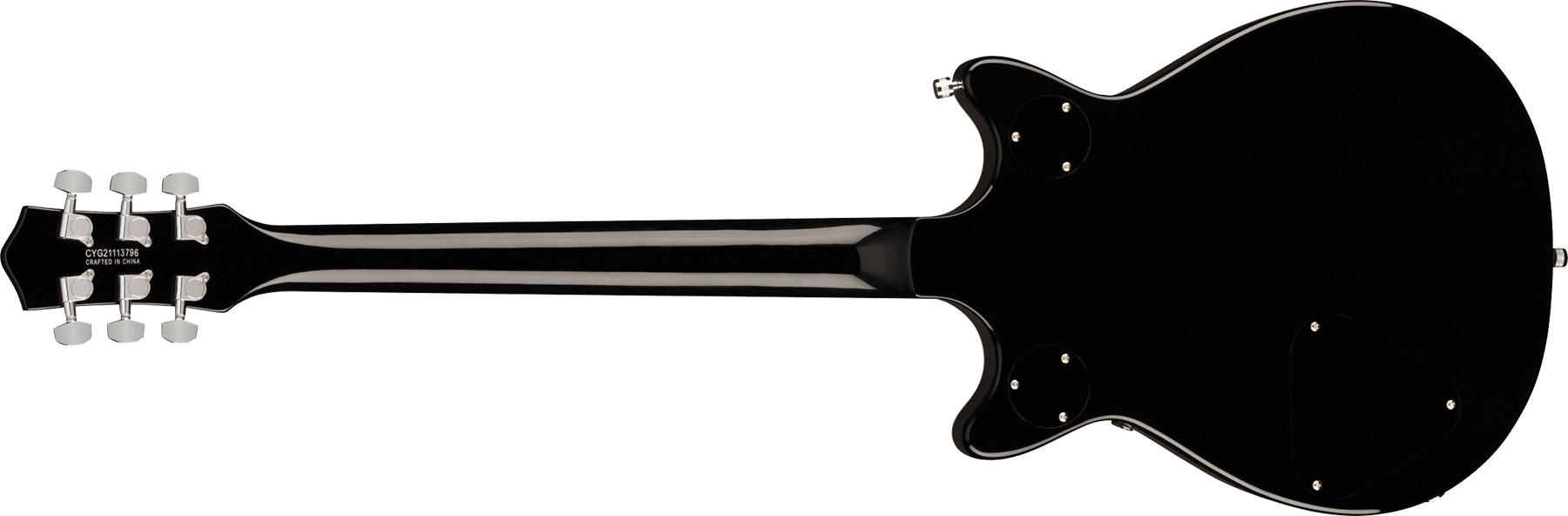 Gretsch G5222 Electromatic Double Jet Bt V-stoptail Hh Ht Lau - Black - Guitarra eléctrica de doble corte. - Variation 1