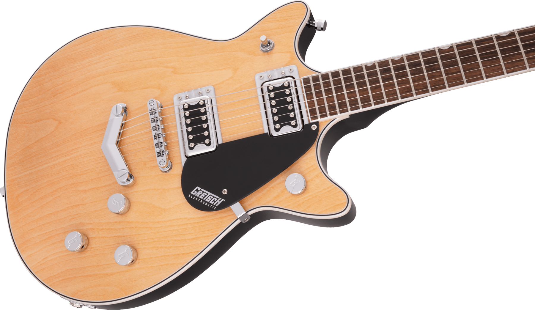 Gretsch G5222 Electromatic Double Jet Bt V-stoptail Hh Ht Lau - Aged Natural - Guitarra eléctrica de doble corte. - Variation 2