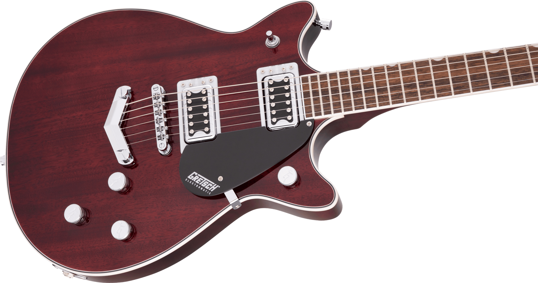 Gretsch G5222 Electromatic Double Jet Bt V-stoptail Hh Ht Lau - Walnut Stain - Guitarra eléctrica de doble corte. - Variation 2