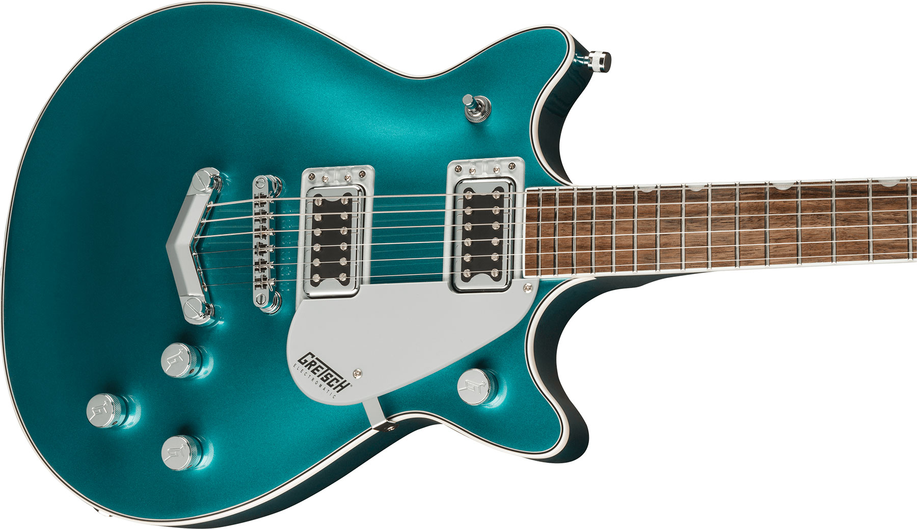 Gretsch G5222 Electromatic Double Jet Bt V-stoptail Hh Ht Lau - Ocean Turquoise - Guitarra eléctrica de doble corte. - Variation 2
