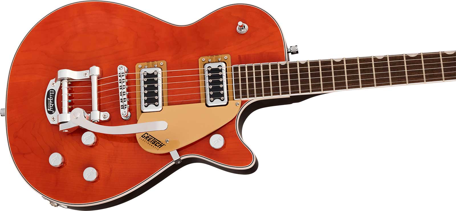 Gretsch G5230t Jet Ft Bigsby Electromatic 2h Trem Lau - Orange Stain - Single cut gitaar - Variation 2