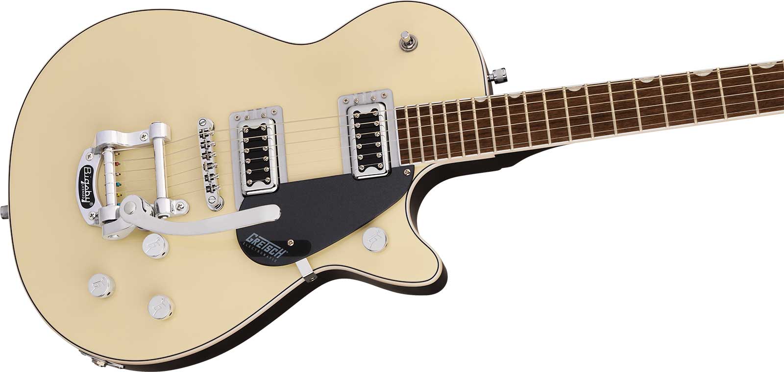 Gretsch G5230t Jet Ft Bigsby Electromatic 2hh Trem Lau - Two-tone Vintage White / London Grey - Single cut gitaar - Variation 2