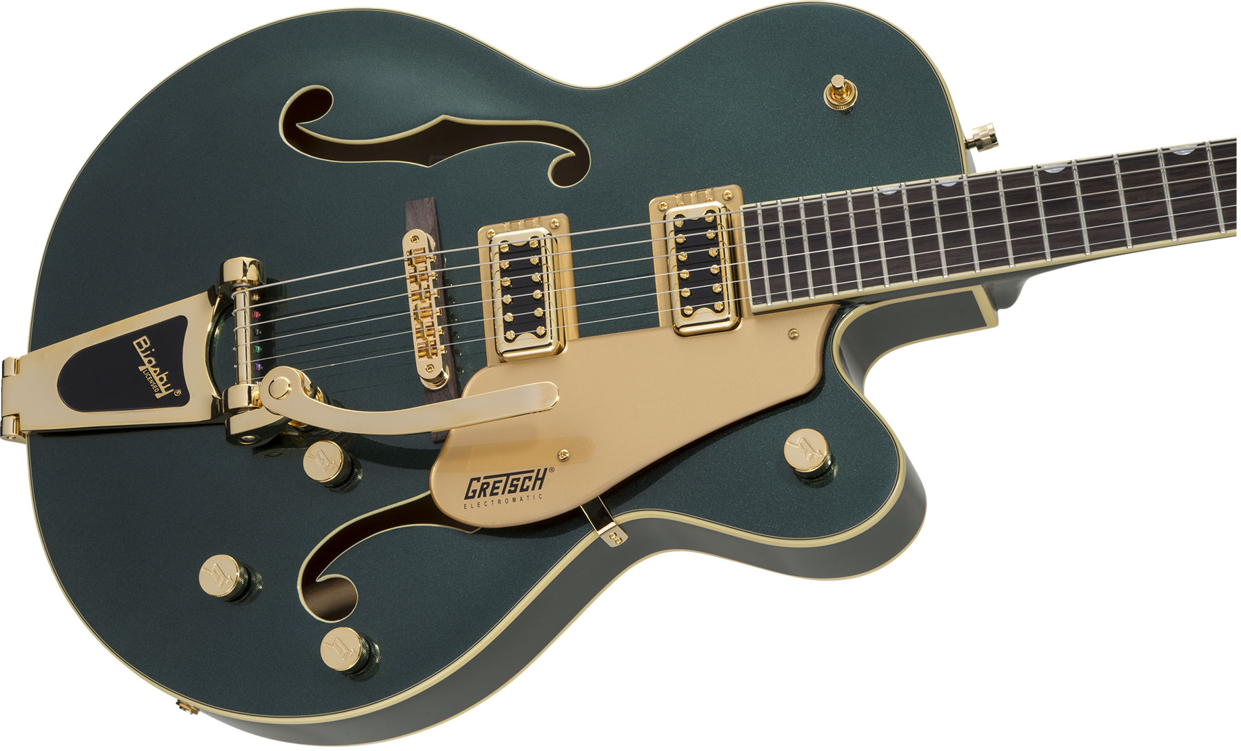 Gretsch G5420tg Electromatic Hollow Body Ltd Bigsby Rw - Cadillac Green - Hollow bodytock elektrische gitaar - Variation 2