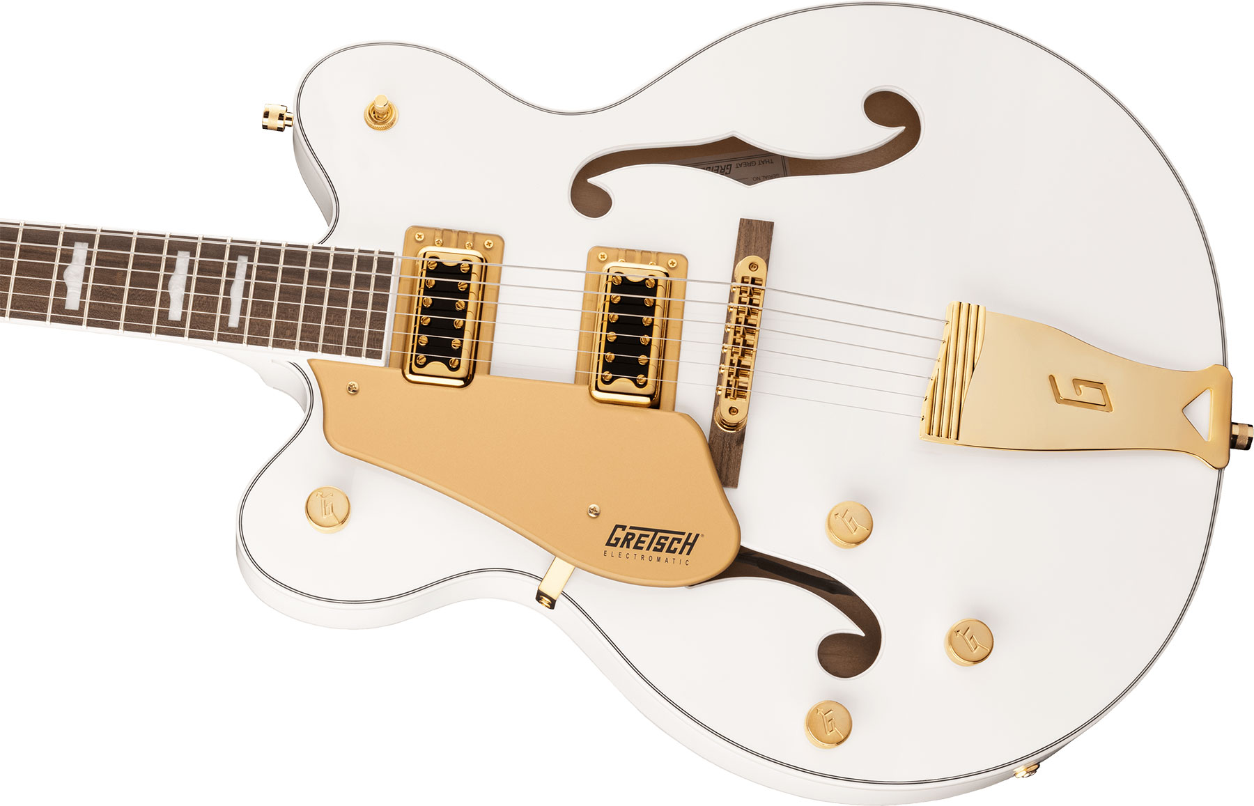 Gretsch G5422glh Electromatic Classic Hollow Body Dc Gaucher 2h Ht Lau - Snowcrest White - Linkshandige elektrische gitaar - Variation 2