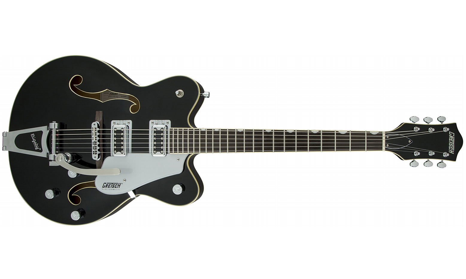 Gretsch G5422t Electromatic Hollow Body 2016 Bigsby - Black - Hollow bodytock elektrische gitaar - Variation 1