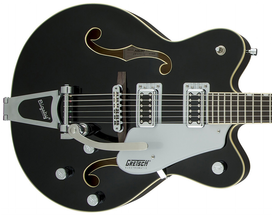 Gretsch G5422t Electromatic Hollow Body 2016 Bigsby - Black - Hollow bodytock elektrische gitaar - Variation 2