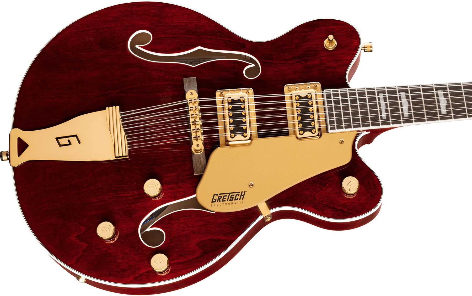 Gretsch G5422tg-12 Electromatic Classic Hollow Body Dc 12c Hh Ht Lau - Walnut Stain - Semi hollow elektriche gitaar - Variation 2