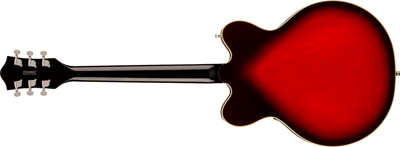 Gretsch G5622 Center Bloc Double Cut V-stoptail Electromatic 2h Ht Lau - Claret Burst - Semi hollow elektriche gitaar - Variation 1