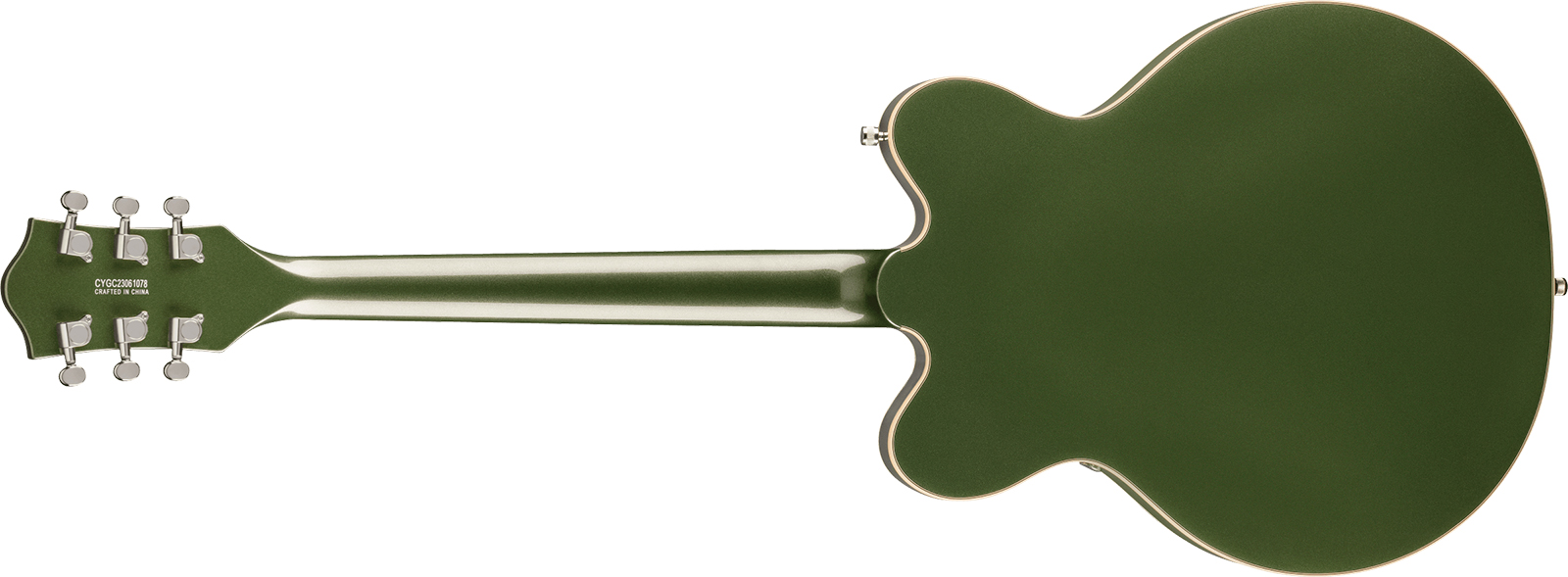 Gretsch G5622 Center Bloc Double Cut V-stoptail Electromatic 2h Ht Lau - Olive Metallic - Semi hollow elektriche gitaar - Variation 1