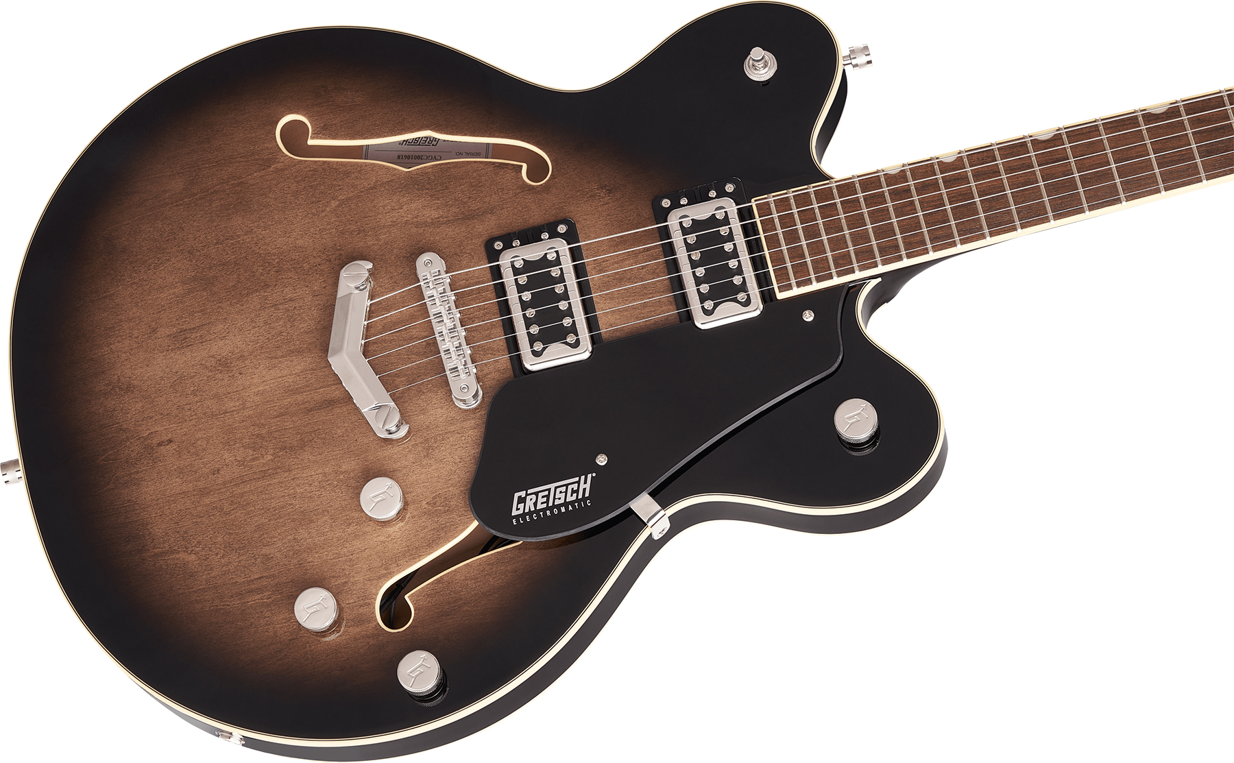 Gretsch G5622 Center Bloc Double Cut V-stoptail Electromatic Hh Ht Lau - Bristol Fog - Semi hollow elektriche gitaar - Variation 2