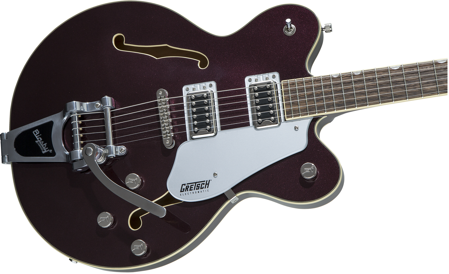 Gretsch G5622t Center Bloc Double Cut Bigsby Electromatic 2019 Hh Lau - Dark Cherry Metallic - Semi hollow elektriche gitaar - Variation 2