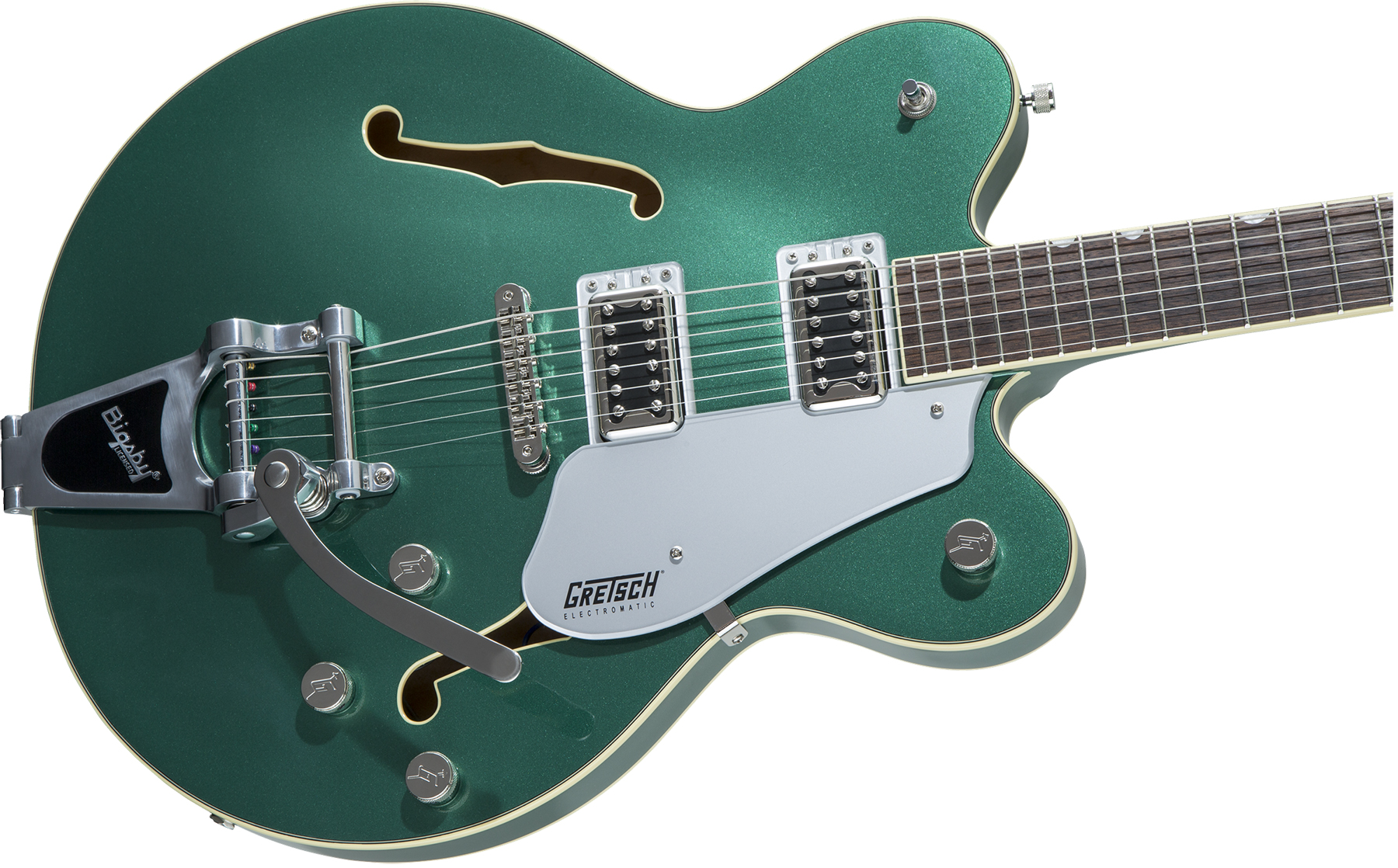 Gretsch G5622t Center Bloc Double Cut Bigsby Electromatic 2019 Hh Lau - Georgia Green - Semi hollow elektriche gitaar - Variation 2