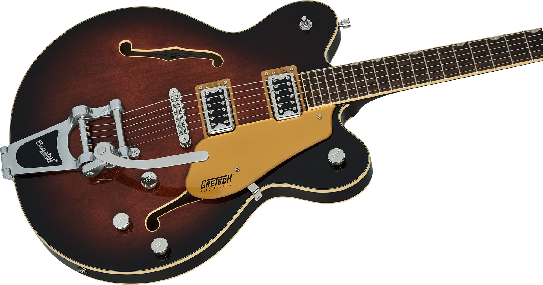 Gretsch G5622t Center Bloc Double Cut Bigsby Electromatic 2h Trem Lau - Single Barrel Burst - Semi hollow elektriche gitaar - Variation 2