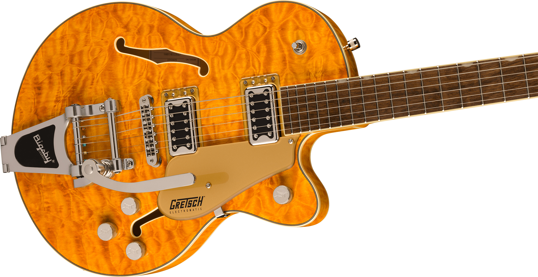 Gretsch G5655t-qm Electromatic Center Block Jr. Bigsby 2h Trem Lau - Speyside - Semi hollow elektriche gitaar - Variation 2