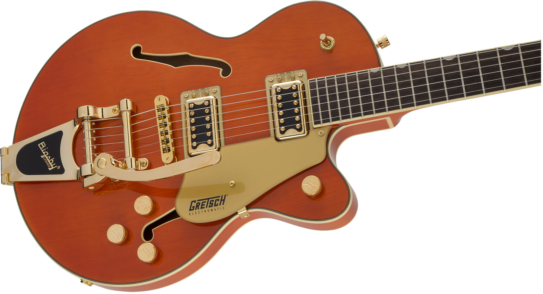 Gretsch G5655tg Electromatic Center Block Jr. Hh Bigsby Lau - Orange Stain - Semi hollow elektriche gitaar - Variation 2