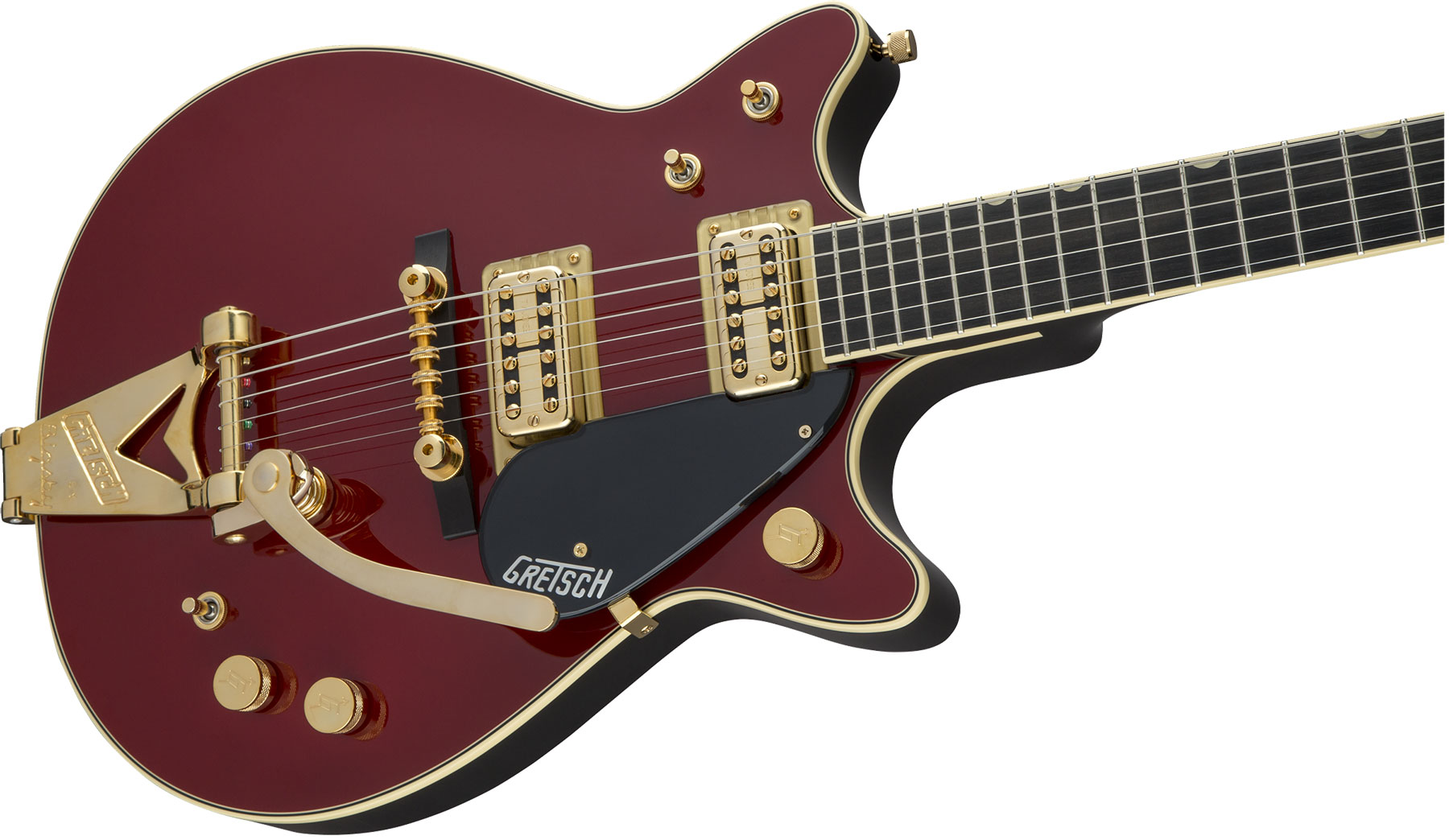 Gretsch G6131t-62 Vintage Select '62 Jet With Bigsby Pro Jap Hh Trem Eb - Vintage Firebird Red - Guitarra eléctrica de doble corte. - Variation 2