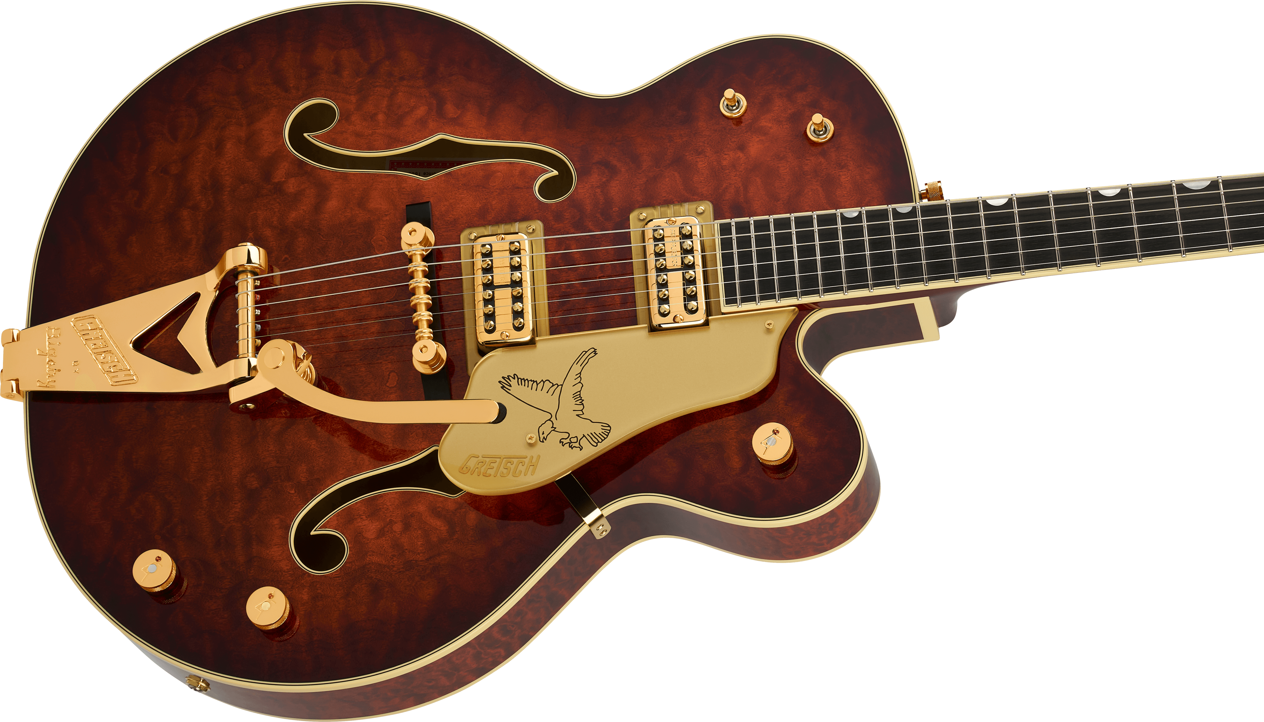 Gretsch G6136tgqm-59 Professional Ltd Edition Falcon Trem Hh Eb - Forge - Semi hollow elektriche gitaar - Variation 3