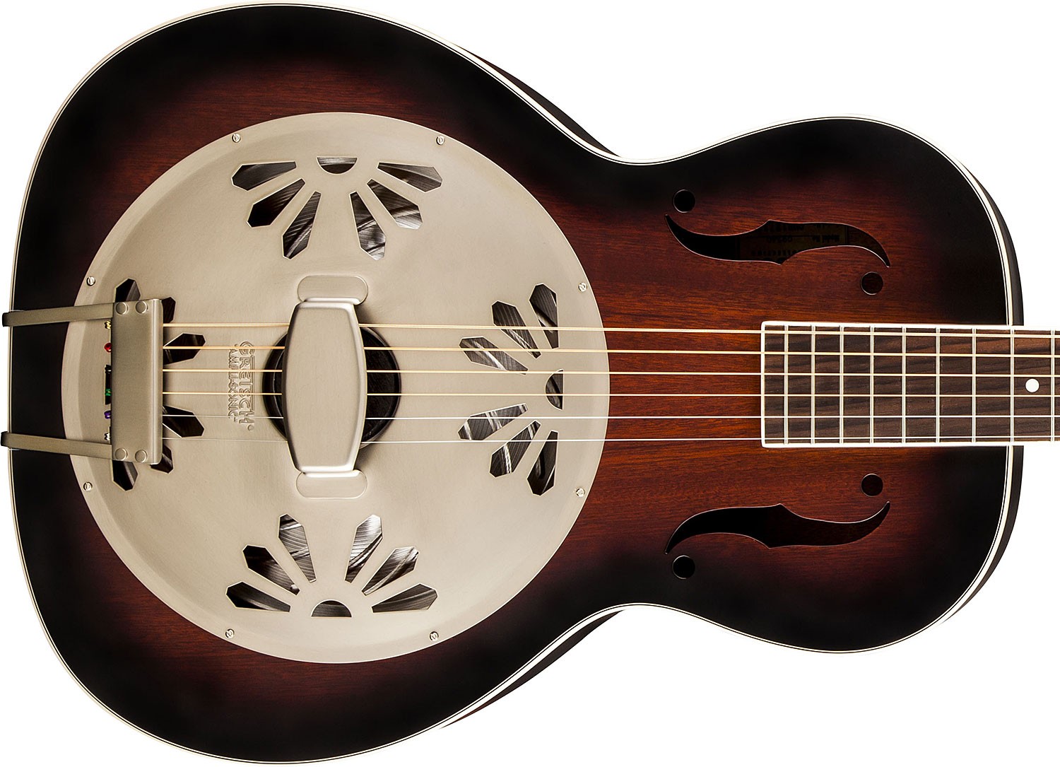 Gretsch G9240 Alligator Biscuit Round-neck Resonator Rw - 2-color Sunburst - Dobro resonatorgitaar - Variation 1