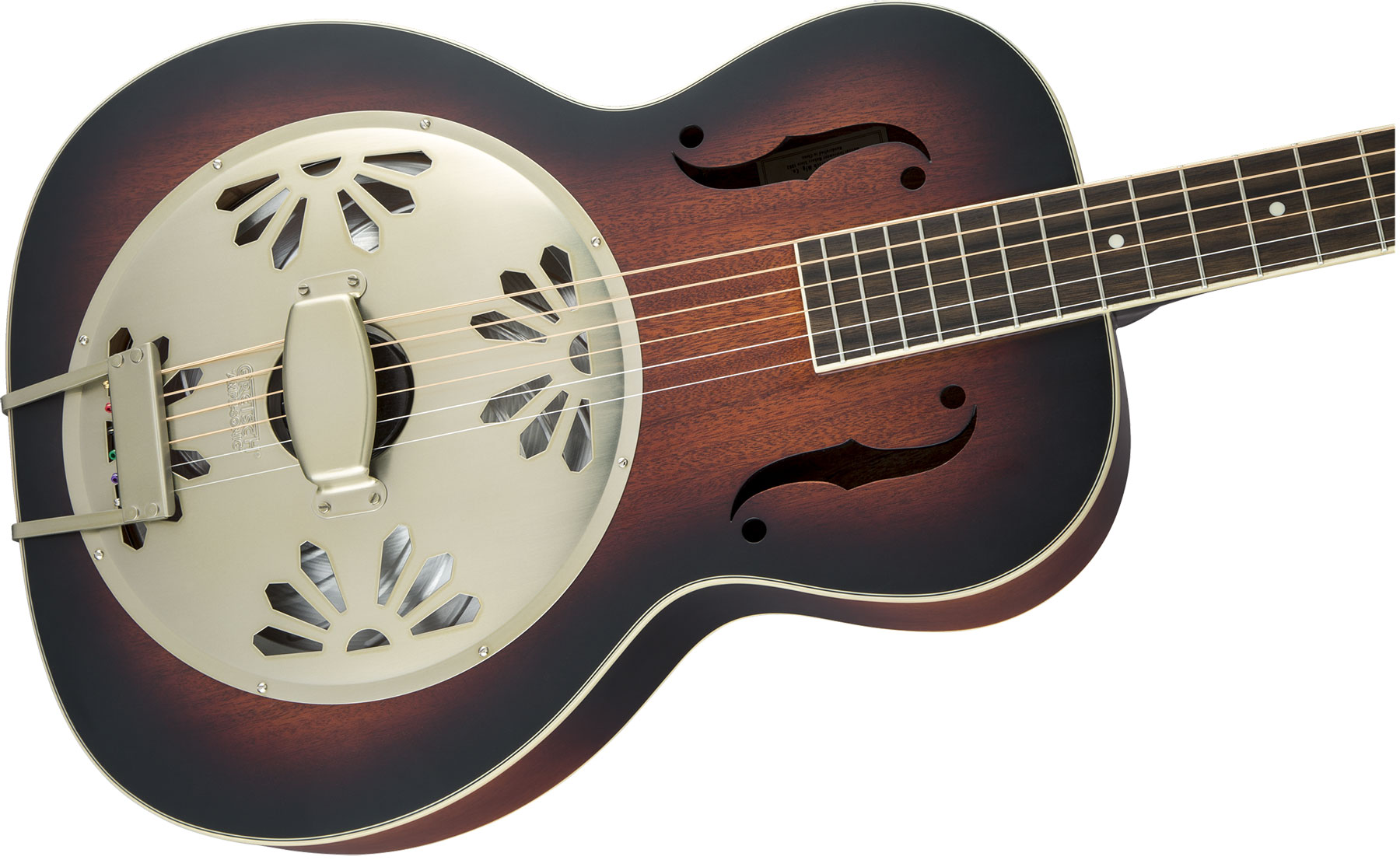 Gretsch G9241 Alligator Biscuit Round-neck Resonator Pad - 2-color Sunburst - Dobro resonatorgitaar - Variation 2