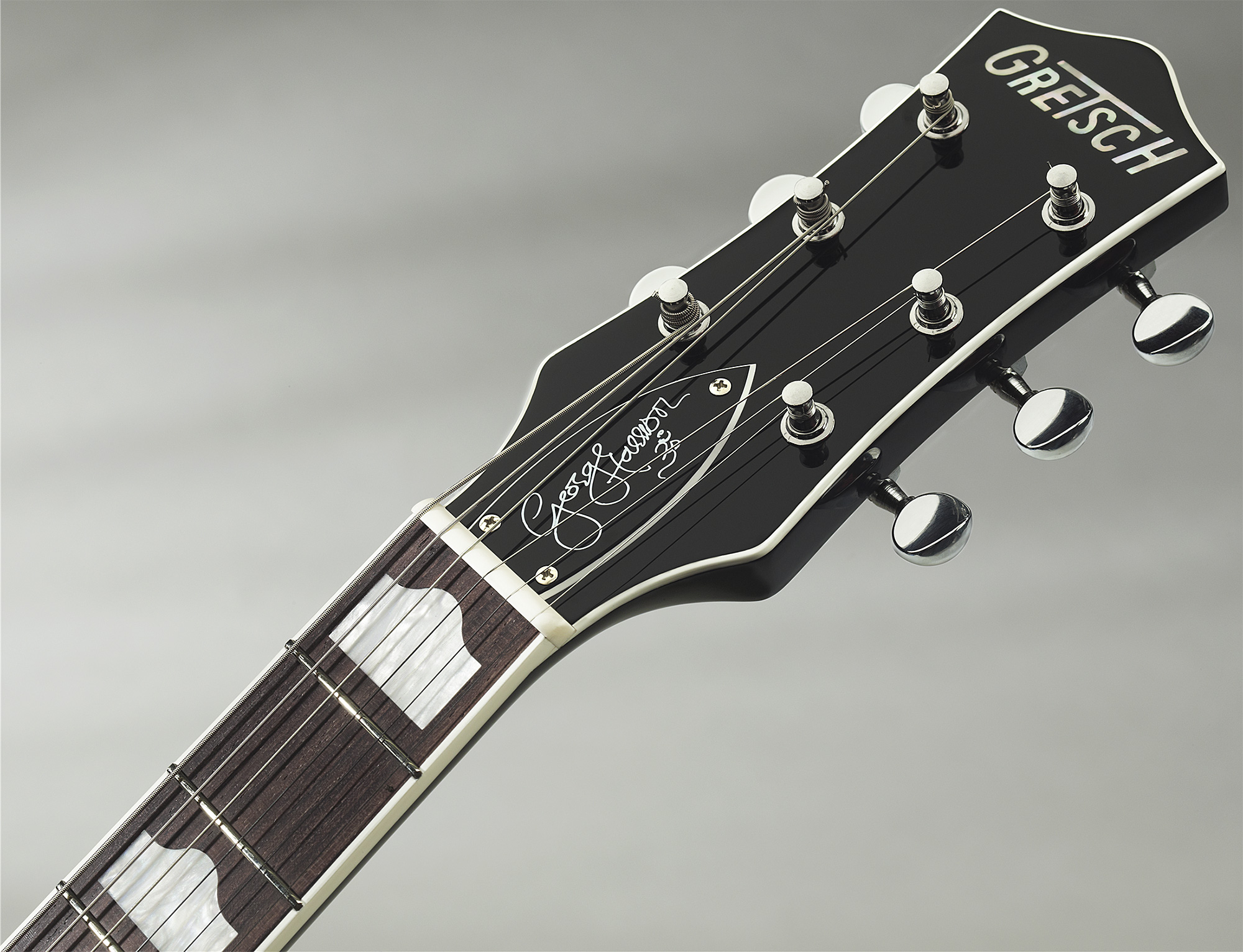 Gretsch George Harrison G6128t-gh Signature Duo Jet - Black - Enkel gesneden elektrische gitaar - Variation 3