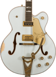 Hollow bodytock elektrische gitaar Gretsch Custom Shop G6136T-CS Falcon Masterbuilt Stephen Stern #UC20041951 - Relic faded sonic blue