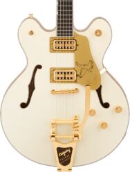 Semi hollow elektriche gitaar Gretsch Falcon Center Block w. Bigsby & Gold Hardware Ltd (Japan) - vintage white