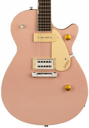 Enkel gesneden elektrische gitaar Gretsch G2215-P90 Streamliner Junior Jet Club P90 - Shell pink