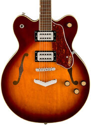 Semi hollow elektriche gitaar Gretsch Streamliner Center Block Double-Cut G2622 V-Stoptail - Forge glow