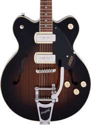 G2622T-P90 Streamliner Center Block DC Bigsby - brownstone